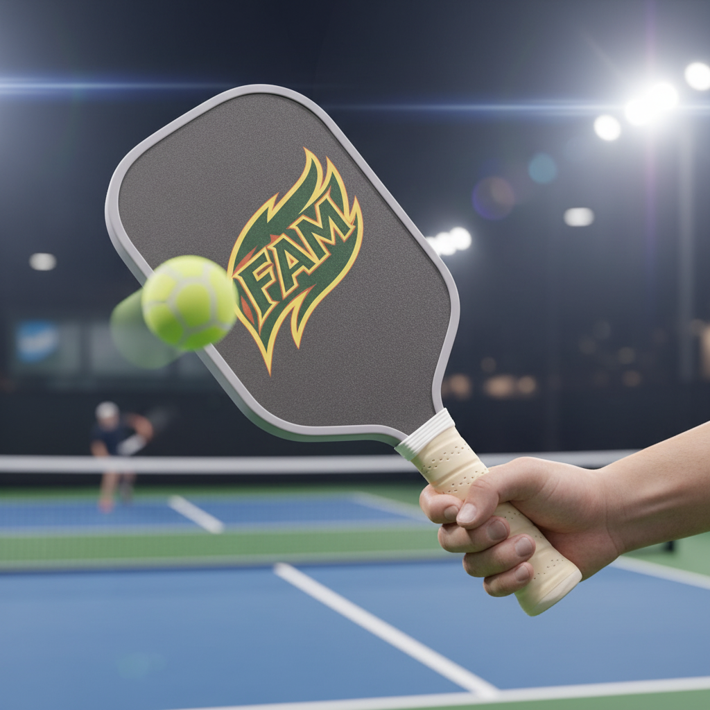 Action shot on court